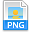 PNG file extenstion icon